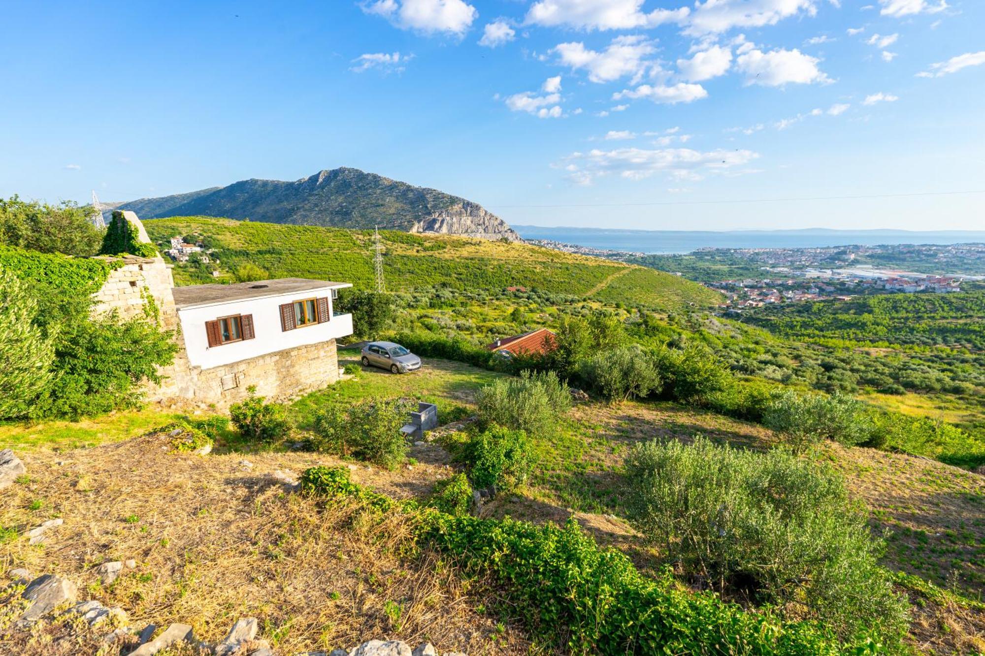 Вілла Olive Garden House In Zrnovnica With A View & Bbq Екстер'єр фото